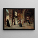 Na de huwelijksceremonie - José Gallegos y Arnosa — ingelijst kunstwerk aan de muur