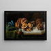 Natuurschilderij met noten en zeewater schuim - José Felipe Parra — ingelijst kunstwerk aan de muur