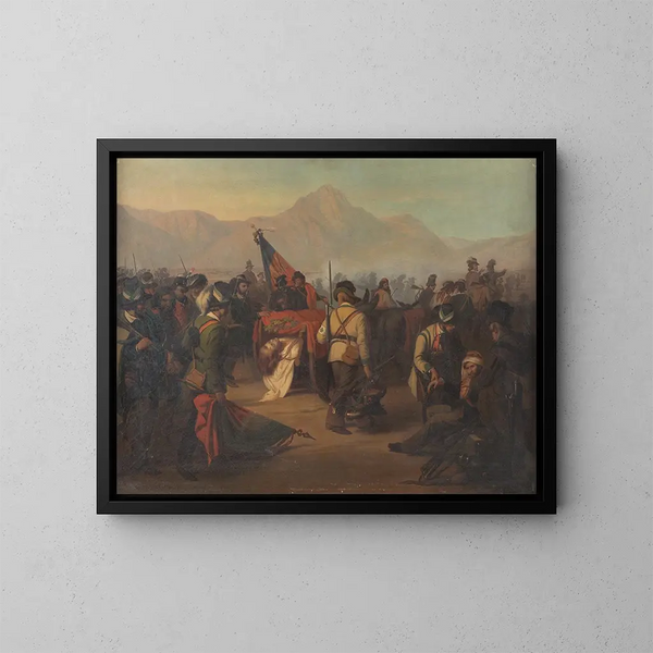Van de Tiroler Bevrijdingsoorlog - Josef Böche — ingelijst kunstwerk aan de muur