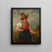 portret van een jong meisje in traditionele kleding - Josef Böche — ingelijst kunstwerk aan de muur