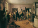 De schoolzaal - Josef Danhauser — weergave van het kunstwerk