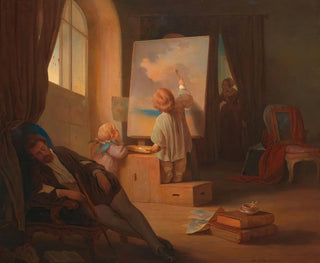 Josef Danhauser - Der schlafende Maler.webp
