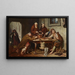 De kloostersoep - Josef Danhauser — ingelijst kunstwerk aan de muur