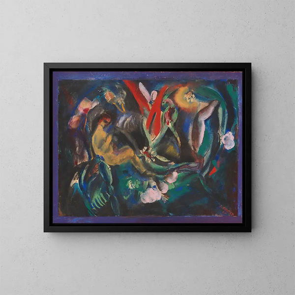Blhen - Josef Eberz — framed artwork on a wall