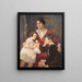 mevrouw Hirsch met haar kinderen - Josef Engelhart — ingelijst kunstwerk aan de muur