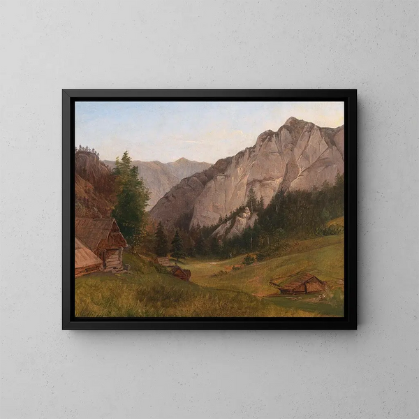 Scene of the Salzkammergut - Josef Feid — framed artwork on a wall