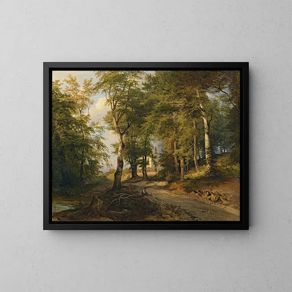 Chapel in the Woods - Josef Höger — framed artwork on a wall