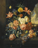 Natuurstilleven met tulpen, rozen en fruit - Josef Holstayn — weergave van het kunstwerk