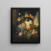 Natuurstilleven met tulpen, rozen en fruit - Josef Holstayn — ingelijst kunstwerk aan de muur