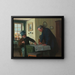 Belangrijke bijeenkomst - Josef Kinzel — ingelijst kunstwerk aan de muur