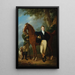 De klokkengieter Johann Caspar Hofbauer met paard en jager - Josef Kreutzinger — ingelijst kunstwerk aan de muur