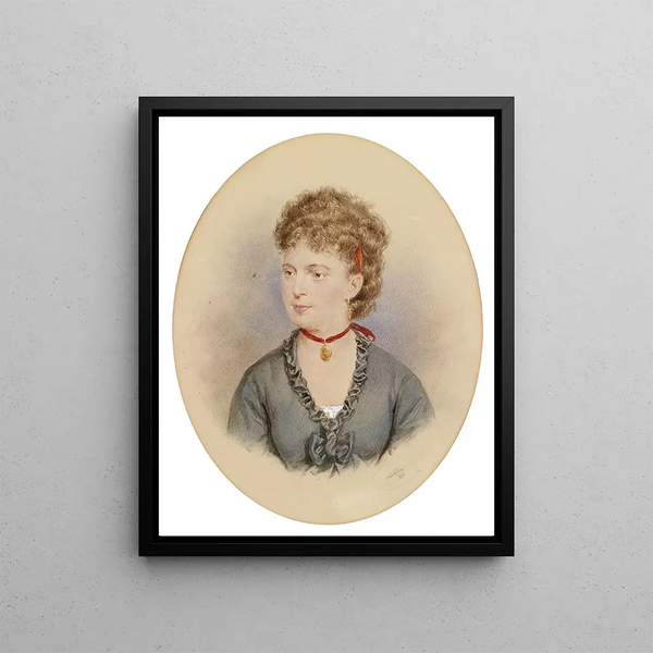 Josef Kriehuber - Bildnis einer jungen Frau.webp