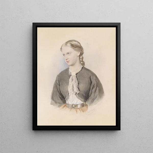 Josef Kriehuber - Bildnis eines blonden Mdchens.webp