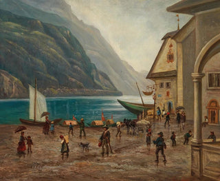 Josef Mayr - On the Shore of Lake Knigssee near Berchtesgaden.webp