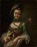 Portret van Friedericke Sophie Hennig - Josef Melling — weergave van het kunstwerk