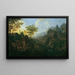 Ideaal landschap met boerenfeest - Josef Orient — ingelijst kunstwerk aan de muur