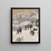 Gämse en hiver - Josef Schmitzberger — framed artwork on a wall