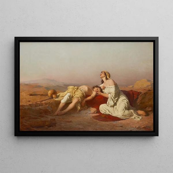 Josef Straka - Hagar und Ismael in der Wste.webp
