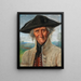 Portret van een veteraan - Josef Theodor Moroder-Lusenberg — ingelijst kunstwerk aan de muur
