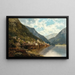 Meer van Hallstatt - Josef Thoma — ingelijst kunstwerk aan de muur