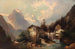 Moulin dans la montagne - Josef Thoma — weergave van het kunstwerk