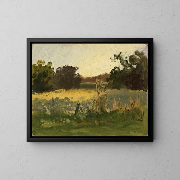 Au Simssee - Josef Wenglein — framed artwork on a wall