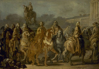 JosephMarie Vien - Inauguration de la statue de Louis XV sur la place du mme nom par le corps de la Ville de Paris le 20 juin 1763.webp
