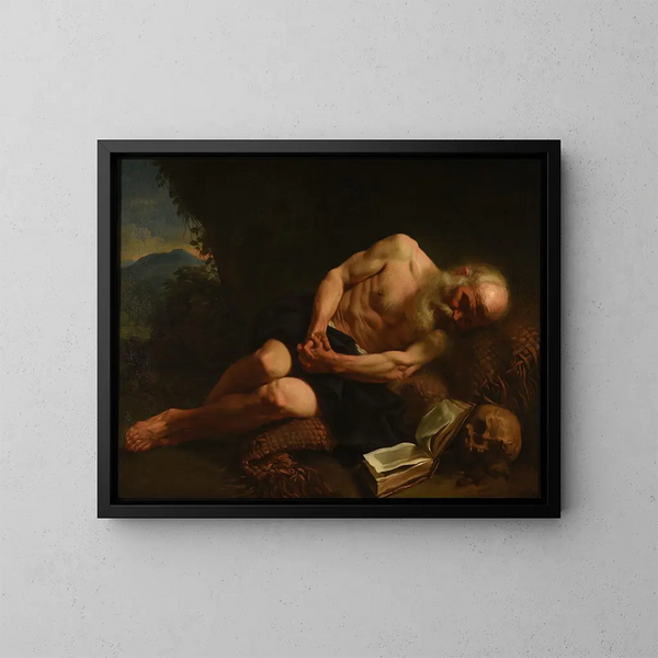 Saint Jerome Painting - Joseph Marie Vien — framed artwork on a wall