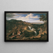 De watervallen van Tivoli bij Rome - Joseph Anton Koch — ingelijst kunstwerk aan de muur
