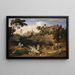 Landschap bij Olevano met een optocht van dansende boeren - Joseph Anton Koch — ingelijst kunstwerk aan de muur