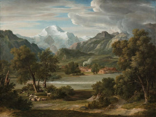 Joseph Anton Koch - Lauterbrunnertal Near Unterseen With A View Of The Jungfrau.webp