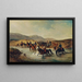 Franse cavalerie in de paardenbak - Joseph Anton Strassgschwandtner — ingelijst kunstwerk aan de muur