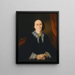 Portret van een vrouw Elizabeth Collins - Joseph Backler — ingelijst kunstwerk aan de muur