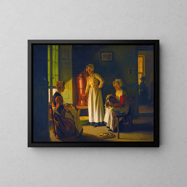 Les Polisseuses - Joseph Bail — framed artwork on a wall