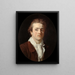 portret van Paul Guillaume Lemoine, ook bekend als de Romein - Joseph Benoît Suvée — ingelijst kunstwerk aan de muur