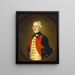 An officer in the military - Joseph Blackburn — framed artwork on a wall