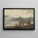 Rocher des Padres et mont du Pain de Sucre depuis Bencooler Sumatra 1799 - Joseph Constantine Stadler — framed artwork on a wall