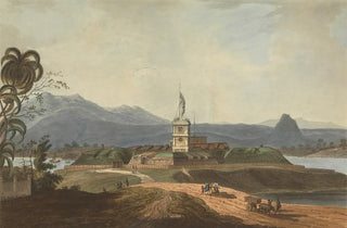 Joseph Constantine Stadler - South East View of Fort Marlborough Benkulen Sumatra 1799.webp