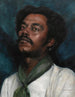 Portret van een man met een groene stropdas - Joseph David Greenbaum — weergave van het kunstwerk