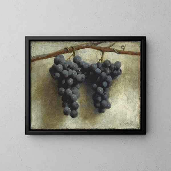Raisins - Joseph Decker — framed artwork on a wall