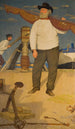 Pêcheur portant une voile - Joseph Edward Southall — weergave van het kunstwerk