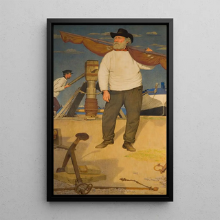 Joseph Edward Southall - Fisherman Carrying a Sail.webp