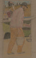 Vissers met een emmer in Southwold - Joseph Edward Southall — weergave van het kunstwerk