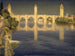 Pont Valentré, Cahors, Frankrijk - Joseph Edward Southall — weergave van het kunstwerk