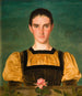 Portret van Anne Elizabeth Baker 1859-1947 - Joseph Edward Southall — weergave van het kunstwerk