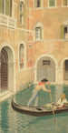 Rio Della Guerra Venise - Joseph Edward Southall — weergave van het kunstwerk