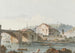 van een schilderij Vue d'un pont, Fribourg - Joseph Emmanuel Curty — weergave van het kunstwerk