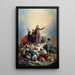 Monseigneur Affre sur la barricade faubourg Saint-Antoine actuels 11e et 12e arrondissements le 26 juin 1848 - Joseph Félon — ingelijst kunstwerk aan de muur