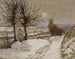 Landschap, zon en sneeuw - Joseph Félix Bouchor — weergave van het kunstwerk