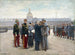 "Remise de décorations sur la plaine des Invalides par le président Poincaré le 17 septembre 1915" door Joseph Félix Bouchor — weergave van het kunstwerk